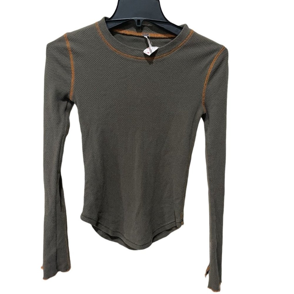 Free People Zipper Cuff Thermal Size XS - Picture 8 of 11